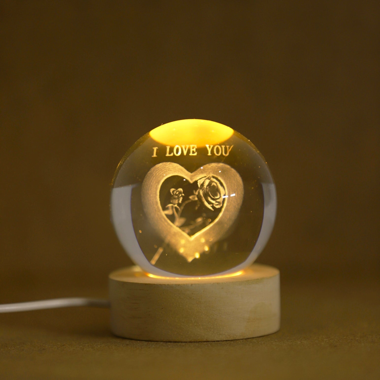 Kalpli Kar Küresi - Dekoratif Romantik Süs