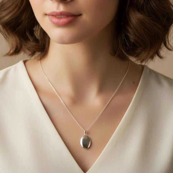 Kişiye Özel Çelik Kolye - İsim, Fotoğraf, Tarih