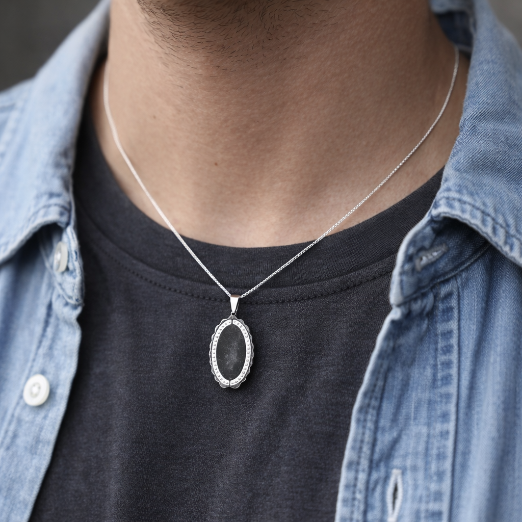 Kişiye Özel Çelik Kolye - İsim ve Tarih