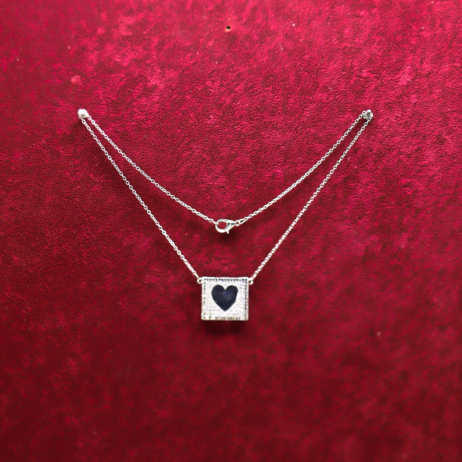 Kişiye Özel Çelik Kolye - Kalp İçinde Fotoğraf