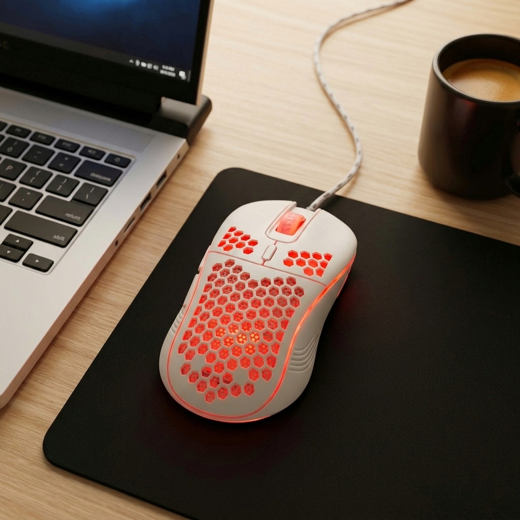 MTL Gaming & Graphic Mouse – 3200 DPI RGB LED Oyuncu Faresi