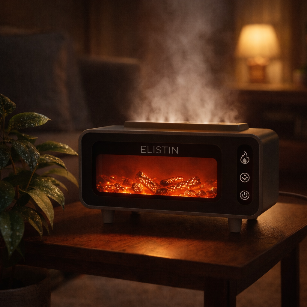 Vintage Fireplace Aroma Diffuser - Hava Nemlendirici