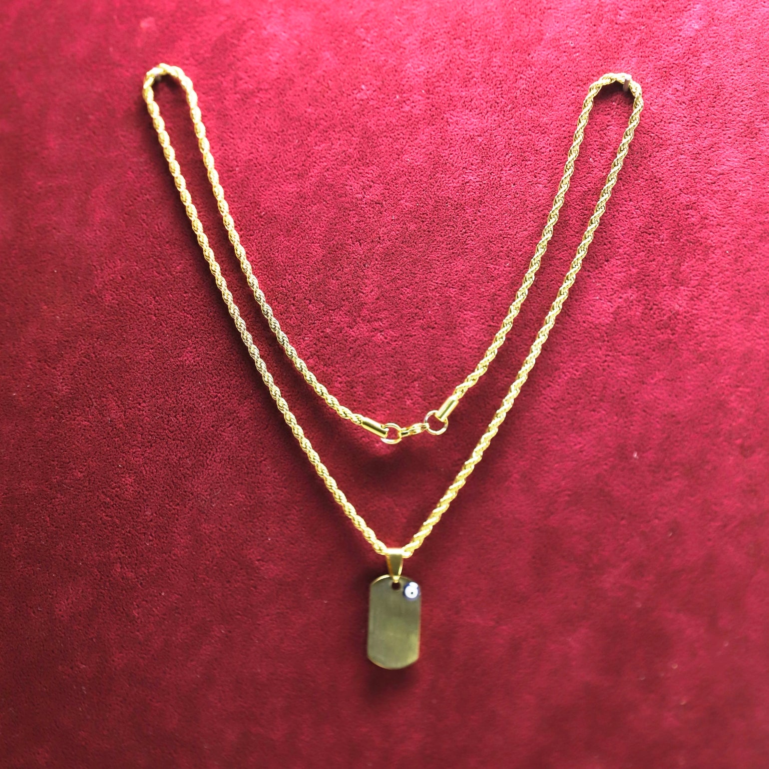 Kişiye Özel Çelik Kolye - İsim ve Tarih