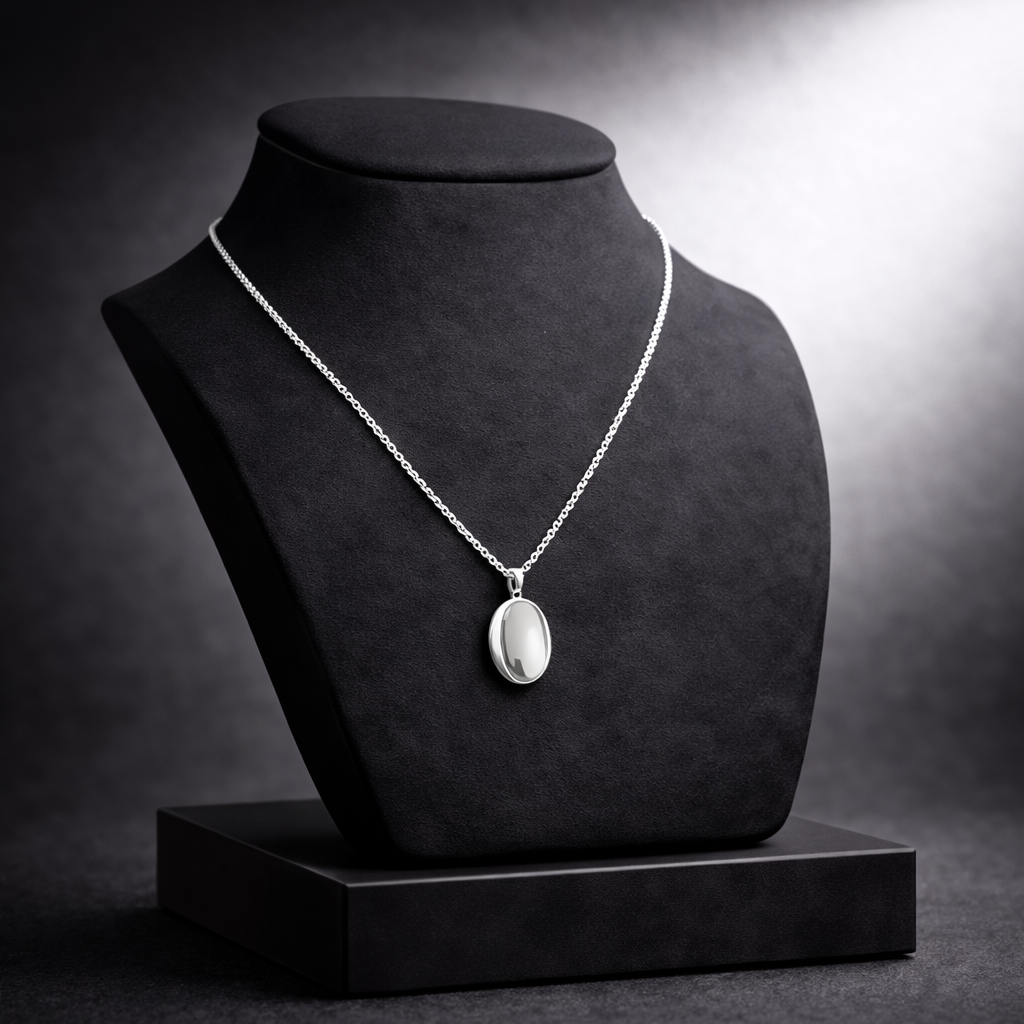 Kişiye Özel Çelik Kolye - İsim, Fotoğraf, Tarih