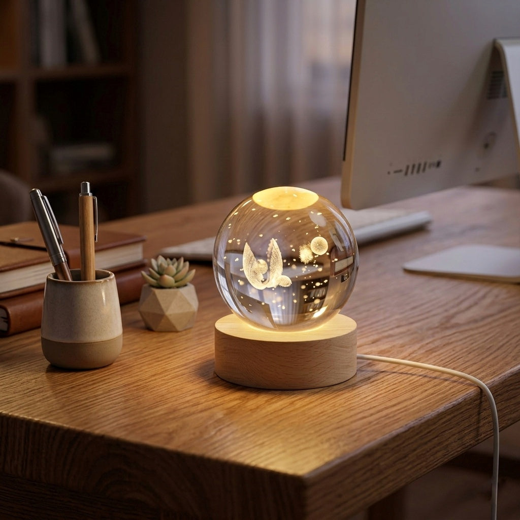 Renkli Kuş Temalı Kar Küresi