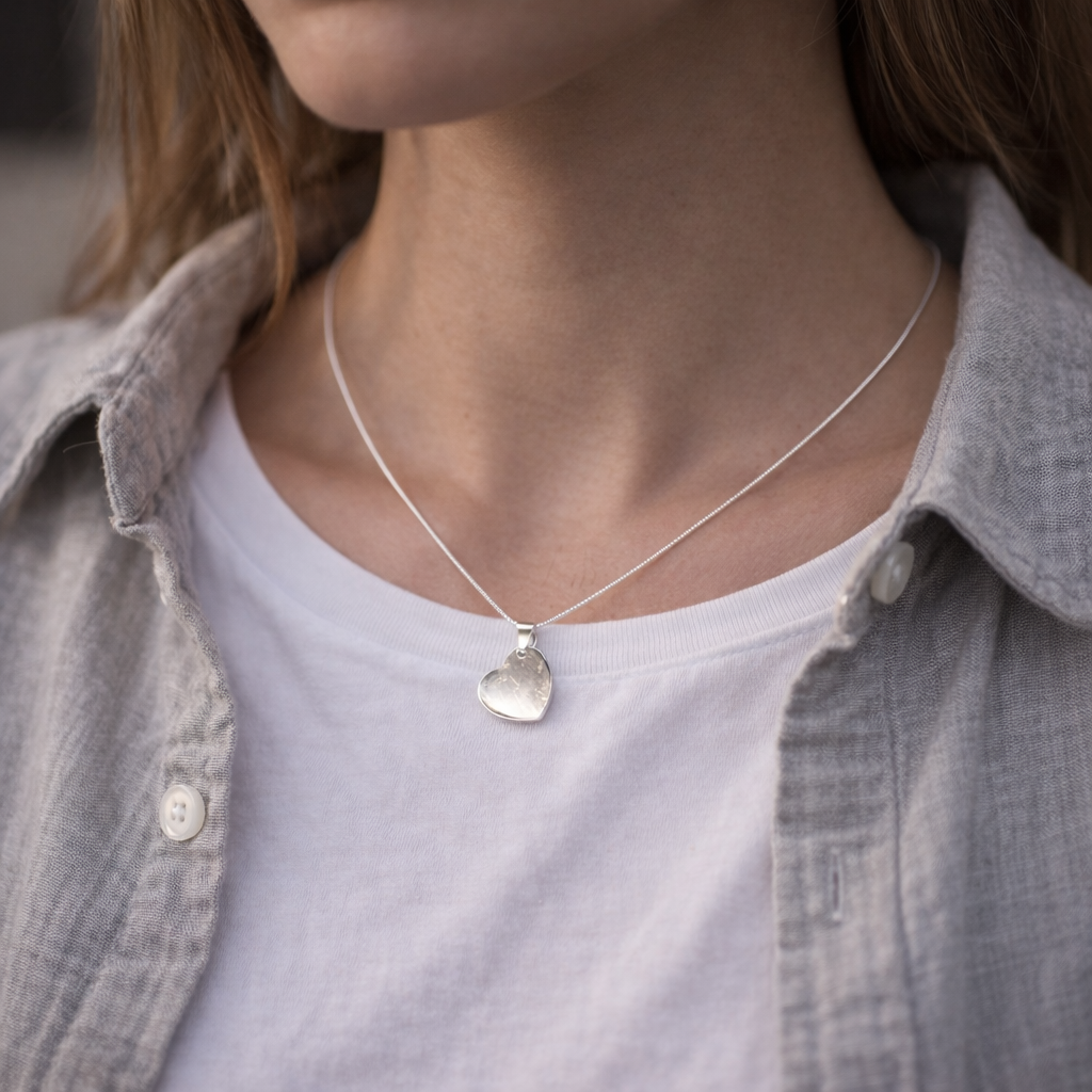 Kişiye Özel Çelik Kolye - İsim ve Tarih