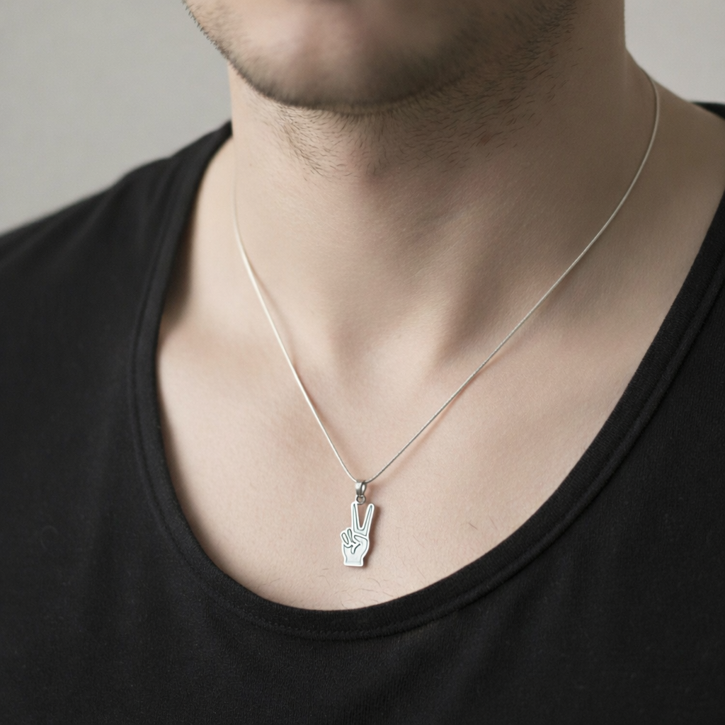 Kişiye Özel Çelik Kolye - İsimli Tasarım