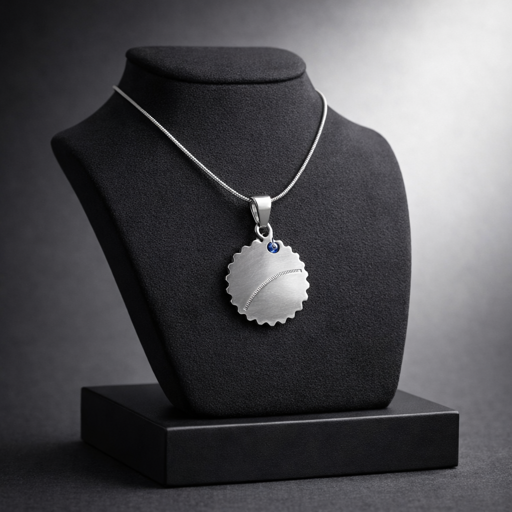 Kişiye Özel Çelik Kolye - Renkli Tasarım