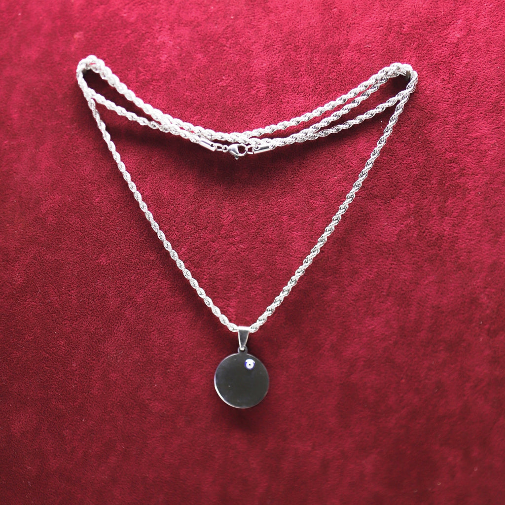 Kişiye Özel Çelik Kolye - İsimli Tasarım