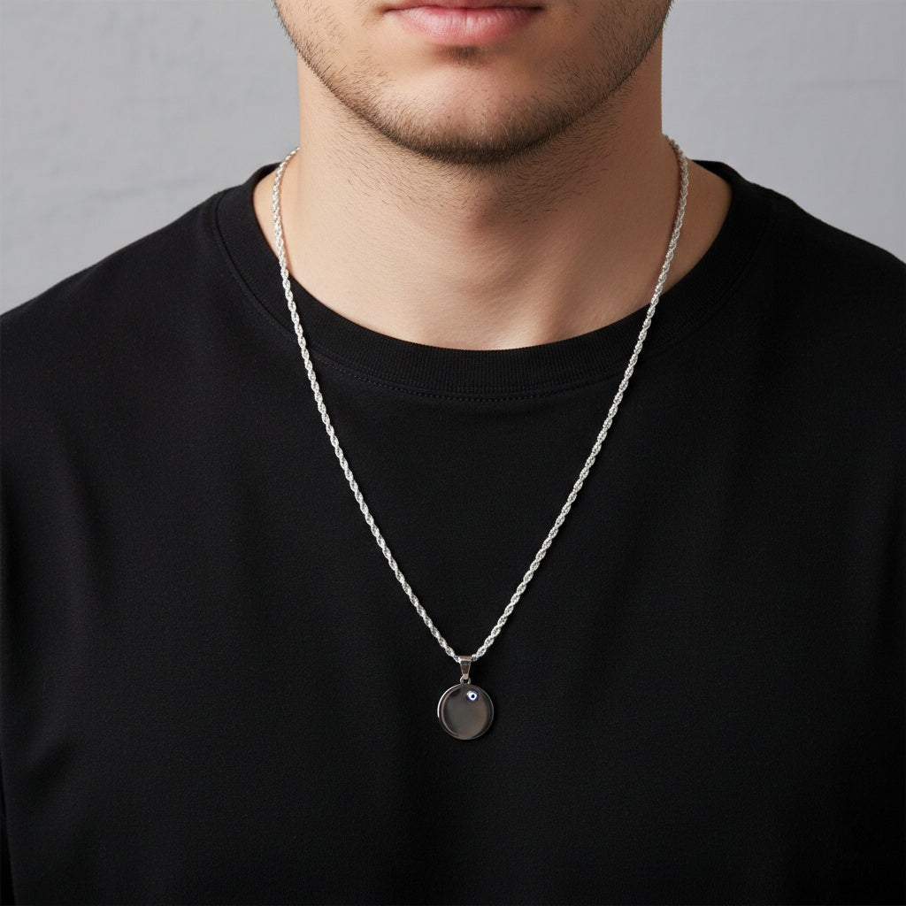 Kişiye Özel Çelik Kolye - İsimli Tasarım