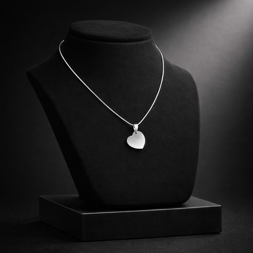 Kişiye Özel Çelik Kolye - İsim ve Tarih