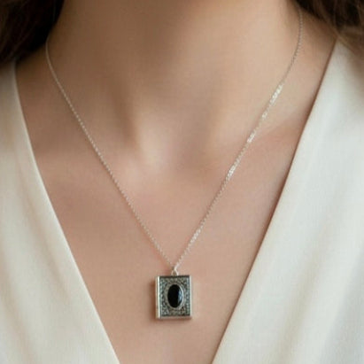 Kişiye Özel Baskılı Çelik Kolye - İsim ve Mesaj