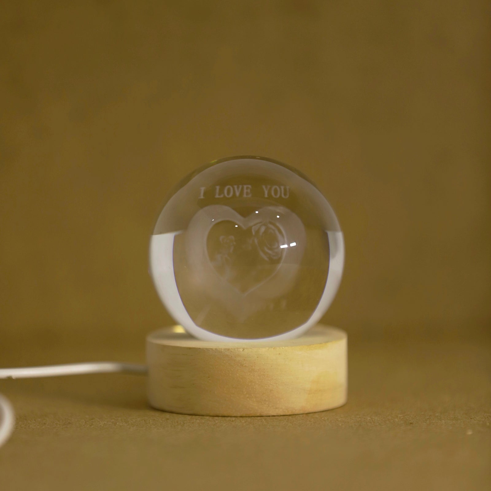 Kalpli Kar Küresi - Dekoratif Romantik Süs