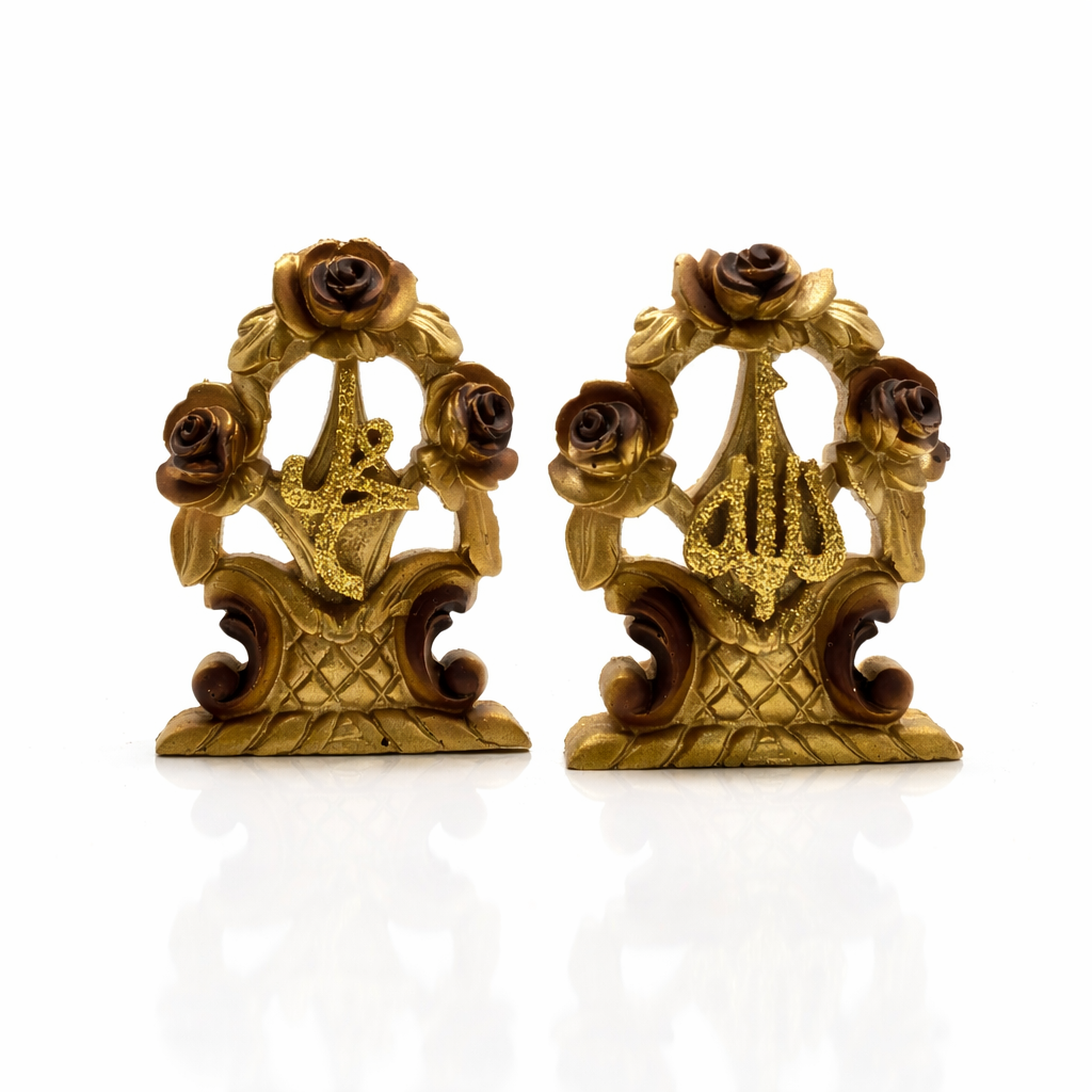 Allah ve Muhammed Yazılı Dekoratif Biblo