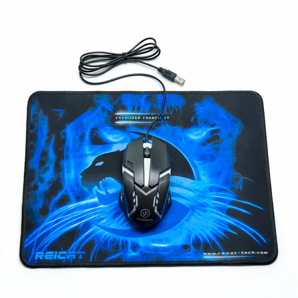 YK Design YK-111 Gaming Mouse + Fare Altığı Set – RGB Ledli Oyuncu Faresi